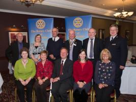 Representatives of the 9 charities who attended the evening